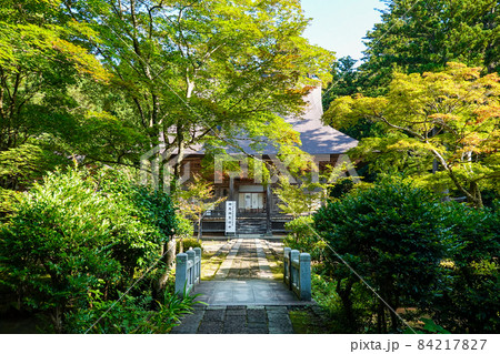 新潟県内最古の名刹　国上寺（こくじょうじ）参道 84217827