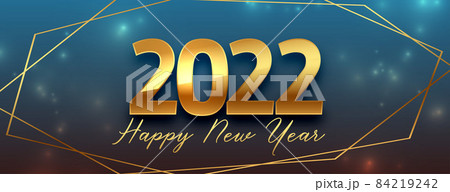 2022 new year celebration banner in golden style 2022 new year celebration banner in golden style 84219242