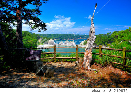 浄土ヶ浜・浜が一望できる御台場展望台・東北・岩手県宮古市(9) 84219832