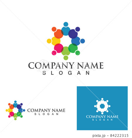 Community group people logo social icon design Community group people logo social icon design 84222315