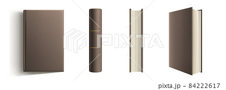 Book spine and cover mockup, blank classic volume 84222617