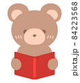 本を読むクマ 84223568