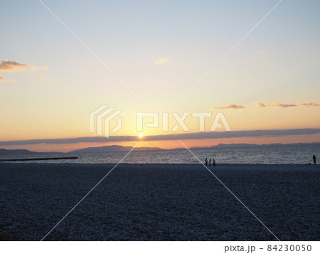 りんくうビーチの夕日 りんくうビーチの夕日 84230050
