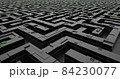 Futuristic maze going to infinity background 3d-rendering 84230077