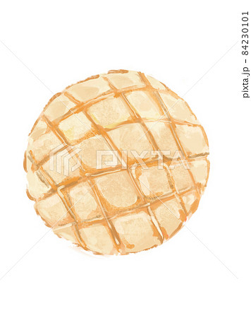 メロンパンのイラスト素材