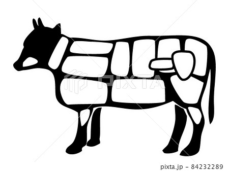 牛肉部位　ベクター 84232289