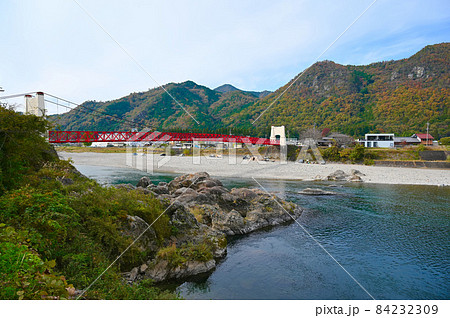 美濃橋 長良川 美濃市 美濃橋 長良川 美濃市 84232309