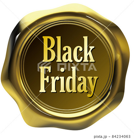 Black Friday 黄金のシールワックスのエンブレム Black Friday 黄金のシールワックスのエンブレム 84234063