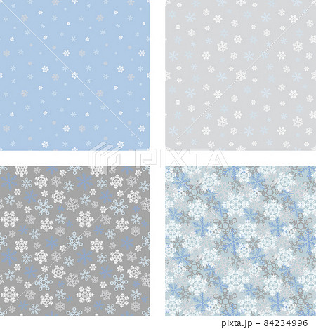 大きさいろいろの雪の結晶詰め　 84234996