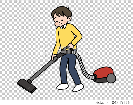 A male sucking a vacuum cleaner A male sucking a vacuum cleaner 84235196