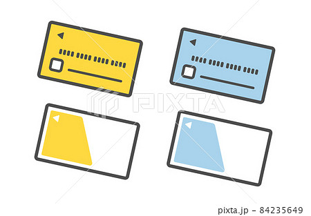クレジットカード・ICカード　イラストセット 84235649