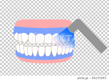 Illustration of tooth whitening Illustration of tooth whitening 84235947