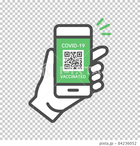 COVID-19 vaccine passport image illustration 84236052