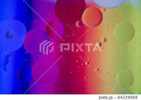 Rainbow abstract defocused background picture made with oil, water and soap Rainbow abstract defocused background picture made with oil, water and soap 84239968
