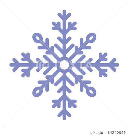 Snowflake icon. Simple flat vector line illustration isolated on white background. Silhouette flake of snow. Snowflake icon. Simple flat vector line illustration isolated on white background. Silhouette flake of snow. 84240046