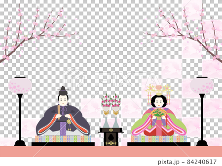 桃の節句-雛人形 84240617