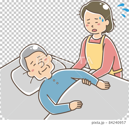 Female tired of long-term care - Stock Illustration [84240957] - PIXTA