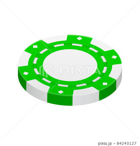 green poker chips clip art