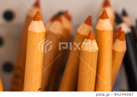 A set of new pencils for drawing in the store for artists. A set of new pencils for drawing in the store for artists. 84244087