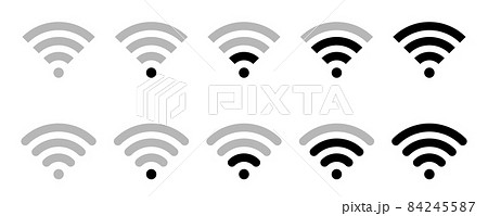 WiFiのアイコン 電波のバリエーション WiFiのアイコン 電波のバリエーション 84245587