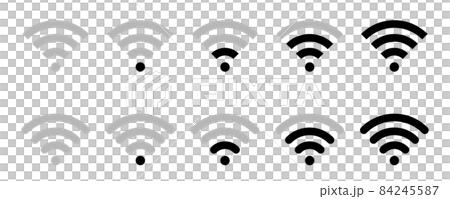 WiFiのアイコン 電波のバリエーション WiFiのアイコン 電波のバリエーション 84245587