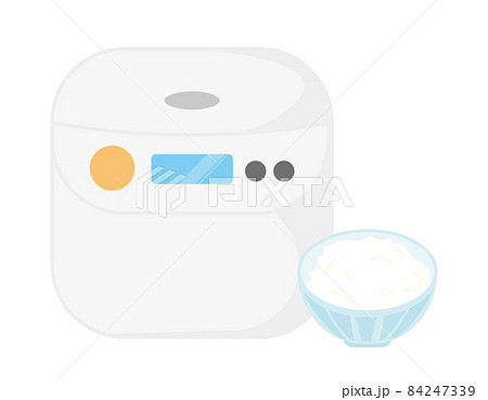 炊飯器　イラスト　シンプル 84247339