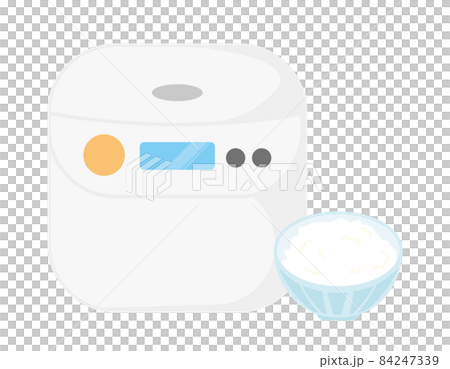 炊飯器　イラスト　シンプル 84247339