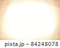 絵本のような暖かい感じのベージュのフレームイラスト手描き水彩風 84248078