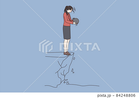 Depression and thinking of suicide concept 84248806