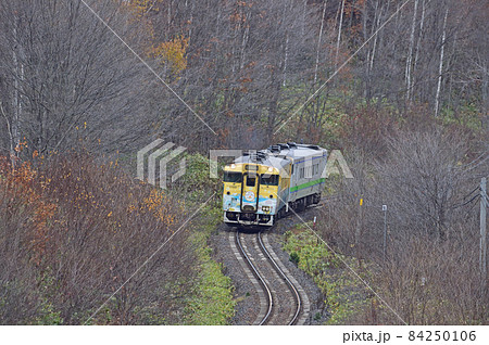 石北本線　生田原－金華（信）　キハ40-1720（旭川）　道北　花の恵み 84250106