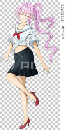 サイドテールの女子高生 - キャラNO.116-2 84251706