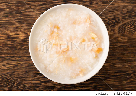 鮭のお粥の写真素材