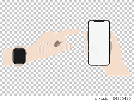スマートウォッチとスマートフォン スマートウォッチとスマートフォン 84255450