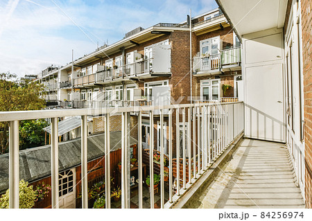 Great view from a narrow long balcony 84256974