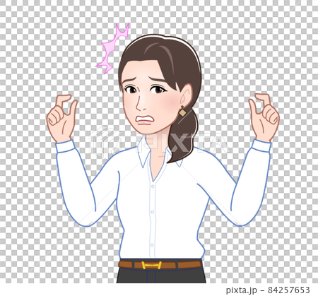 Woman in a sexy shirt 84257653