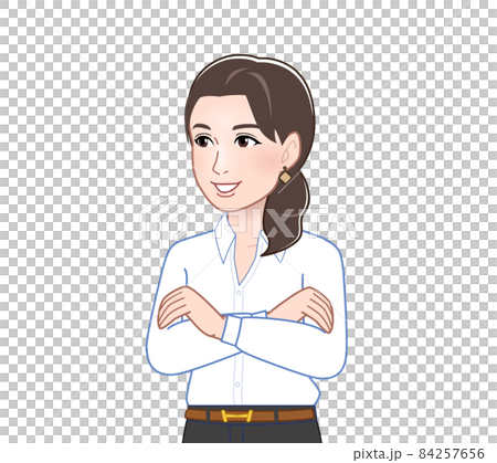 Woman in a sexy shirt Woman in a sexy shirt 84257656