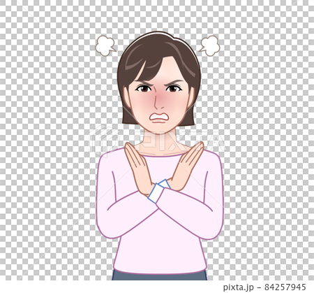 ピンクの長袖を着た女性 ピンクの長袖を着た女性 84257945