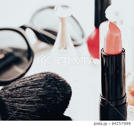 Beauty products and decorative cosmetics concept. Modern luxury make-up on vanity table as beauty blog background 84257999