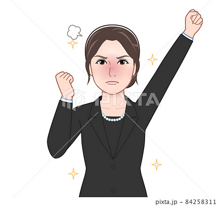 お葬式に出席した女性 お葬式に出席した女性 84258311