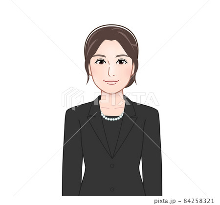 お葬式に出席した女性 お葬式に出席した女性 84258321
