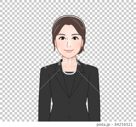 お葬式に出席した女性 お葬式に出席した女性 84258321