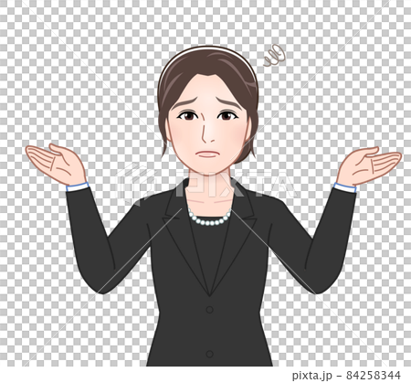 參加葬禮的女性 84258344