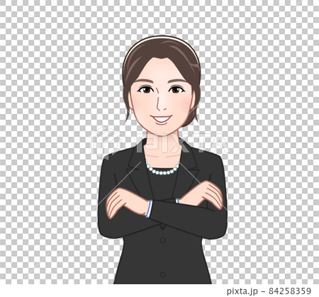 お葬式に出席した女性 お葬式に出席した女性 84258359