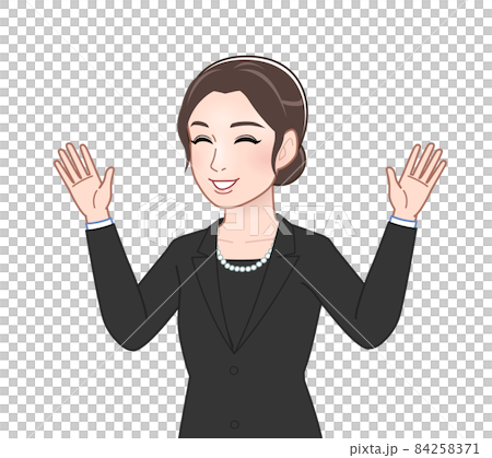 參加葬禮的女性 84258371