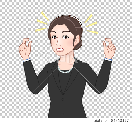 參加葬禮的女性 84258377