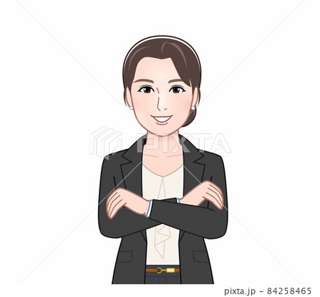 カジュアルスーツの女性 84258465