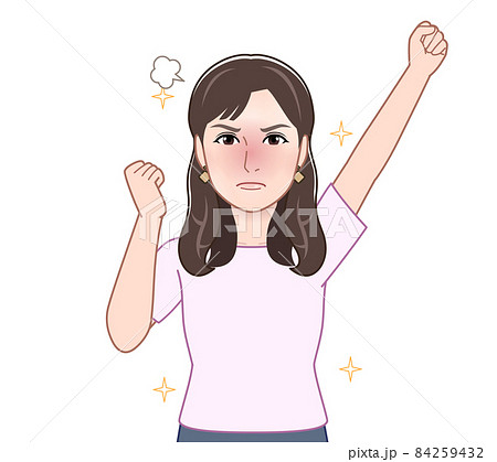 半袖シャツの女性 半袖シャツの女性 84259432