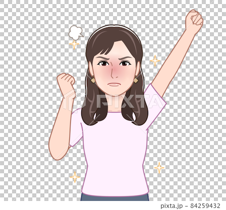 半袖シャツの女性 半袖シャツの女性 84259432