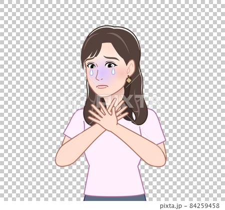 穿短袖襯衫的女性 84259458