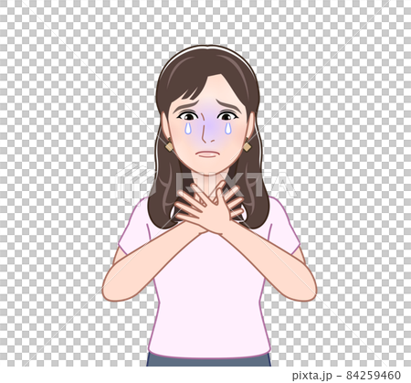 Female in short sleeve shirt 84259460